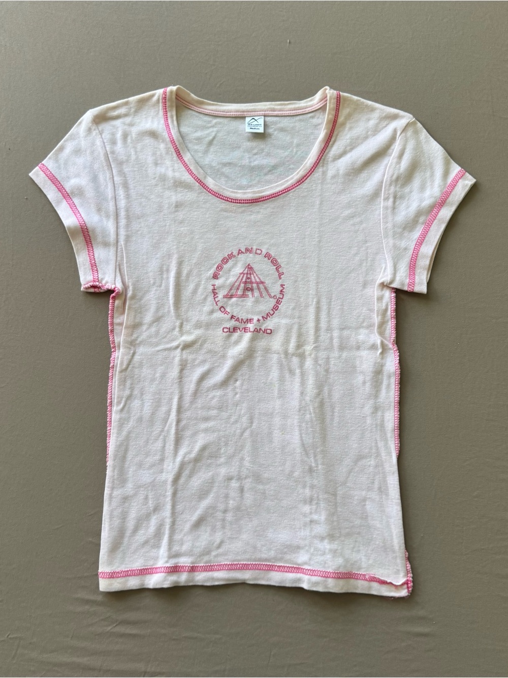 Y2K Era “Rock & Roll Hall Of Fame” Baby Tee